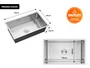 Cuba Inox 75x45cm Sobrepor Calha Úmida Essense Com Válvula (Outlet)