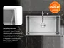 Cuba Inox 75x45cm Sobrepor Calha Úmida Essense Com Válvula (Outlet)