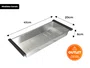 Cuba Inox Essence Dupla 78x43 Sobrepor Calha Umida Completa (Outlet)