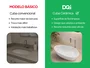 Cuba Pia de Apoio para Banheiro Lavabo Design Oval Cerâmica Branca 67x44