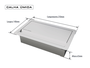 Cuba Sobrepor 50x40 + Cesto Escorredor 3 Módulos + Porta Esponja e Sabão + Torneira Monocomando Inox