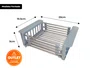 Cuba Sobrepor 60x40 Inox Escovado Flush Completa (Outlet )