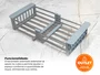 Cuba Sobrepor 60x40 Inox Escovado Flush Completa (Outlet )