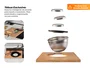 Cuba Workstation Calha Úmida 84x44cm Inox De Sobrepor Completa (Outlet)