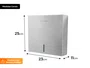 Suporte Para Papel Toalha Dispenser Cai Cai Interfolhado Em Aço Inox Escovado (Outlet) Suporte Para Papel Toalha Dispenser Cai Cai Interfolhado Em Aço Inox Escovado (Outlet)