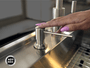 Dispenser Dosador Exclusive para Bancada 500ml Em Aço Inox Escovado