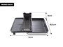 Escorredor de Louça Calha Úmida Duetto 36,5x51x18cm em Aço Inox com Bandeja Coletora Extensível