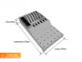 Escorredor De Louça Para Bancada Em Aço Inox Escovado 37x20cm (Outlet)