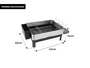 Escorredor de Louça Calha Úmida Speciale 32x58x22cm em Aço Inox com Bandeja Coletora