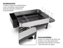 Escorredor de Louça Calha Úmida Speciale 32x58x22cm em Aço Inox com Bandeja Coletora