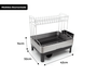 Escorredor de Louça Calha Úmida Speciale Pro 32x48,5x42cm em Aço Inox com Bandeja Coletora