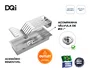 Escorredor Equipado DQI Linear Módulo Único 43cm Em Aço Inox Escovado (Outlet)