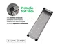 Escorredor de Alimentos Para Cuba 42x12x5 cm em Aço Inox Escovado