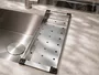 Escorredor de Alimentos Para Cuba 42x12x5 cm em Aço Inox Escovado