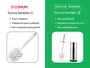 Escova Sanitária com Suporte Inox Tampa Protetora Base Antiderrapante
