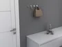 Ganchos (4un) De Apoio Calha Úmida Em Inox Autoadesivo Oval