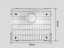 Grade Aramada Calha Úmida Quadratta 50x40cm Em Aço Inox Eletropolido