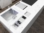 Kit Escorredor Sobrepor Calha Úmida Kitchen 3 Módulos 53cm