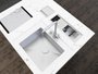 Kit Escorredor Sobrepor Calha Úmida Kitchen 3 Módulos 53cm