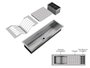 Kit Escorredor Sobrepor Calha Úmida Kitchen 3 Módulos 60cm
