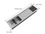 Kit Escorredor Sobrepor Calha Úmida Kitchen 3 Módulos 73,5cm