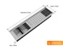 Kit Canal Organizador Embutido Escorredor Sobrepor Calha Úmida Kitchen 3 Módulos 73,5cm (Outlet)
