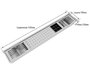 Kit Escorredor Sobrepor Calha Úmida Kitchen 4 Módulos 118cm