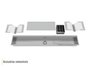 Kit Escorredor Sobrepor Calha Úmida Kitchen 4 Módulos 118cm