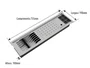 Kit Escorredor Sobrepor Calha Úmida Kitchen 4 Módulos 73,5cm PET