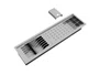 Kit Escorredor Sobrepor Calha Úmida Kitchen 4 Módulos 73,5cm PET