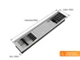 Kit Escorredor Embutido Sobrepor Calha Úmida Kitchen 4 Módulos 90cm (Outlet)