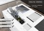 Kit Escorredor Sobrepor Calha Úmida Kitchen 4 Módulos 90cm PH 16,6cm