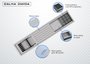 Kit Escorredor Sobrepor Calha Úmida Kitchen 4 Módulos 90cm PH 16,6cm
