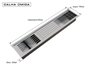 Kit Escorredor Sobrepor Calha Úmida Kitchen 4 Módulos 90cm PH 16,6cm