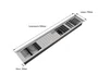 Kit Escorredor Sobrepor Calha Umida Kitchen 5 Módulos 108cm