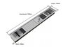Kit Escorredor Sobrepor Calha Úmida Kitchen 5 Módulos 118cm DPTE