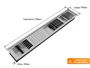 Kit Escorredor Sobrepor Calha Úmida Kitchen 5 Módulos 118cm (Outlet)