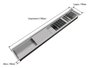 Kit Escorredor Sobrepor Calha Úmida Kitchen 5 Módulos 118cm PH29,1cm