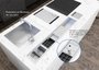 Kit Escorredor Sobrepor Calha Úmida Kitchen 5 Módulos 118cm PH29,1cm
