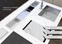 Kit Escorredor Sobrepor Calha Úmida Kitchen 5 Módulos 118cm PH29,1cm