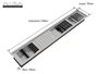 Kit Escorredor Sobrepor Calha Úmida Kitchen 5 Módulos 118cm TPE