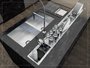 Kit Escorredor Sobrepor Calha Úmida Kitchen 6 Módulos 153cm