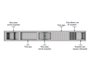 Kit Escorredor Sobrepor Calha Úmida Kitchen 6 Módulos 153cm