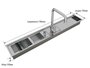 Kit Escorredor Sobrepor Calha Úmida Kitchen Exclusive 7 Módulos 118cm