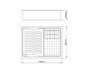 Kit Escorredor Sobrepor Calha Úmida Pratic 3 Módulos 43cm