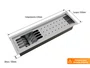 Canal Equipado Completo Calha Úmida Slim 3 Módulos 53cm Embutida (Outlet)