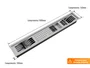 Calha Úmida Completa Escorredor Slim 5 Módulos 100cm Com Válvula (Outlet)