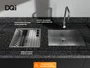 Escorredor Embutir Completo DQI Quadrado Módulo Único 40x40cm (Outlet)