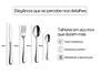Kit Faqueiro Inox 24 Peças Completo para Casa Restaurante Hotéis