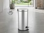 Lixeira Inox 20L com Pedal e Cesto Interno para Cozinha e Área Comum